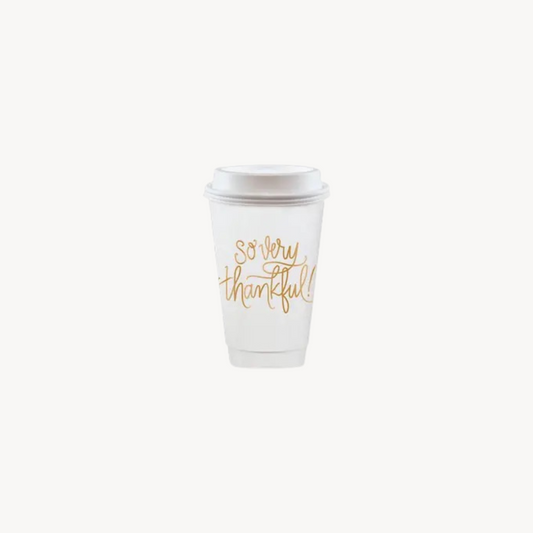 To-Go Coffee Cups - So Very Thankful