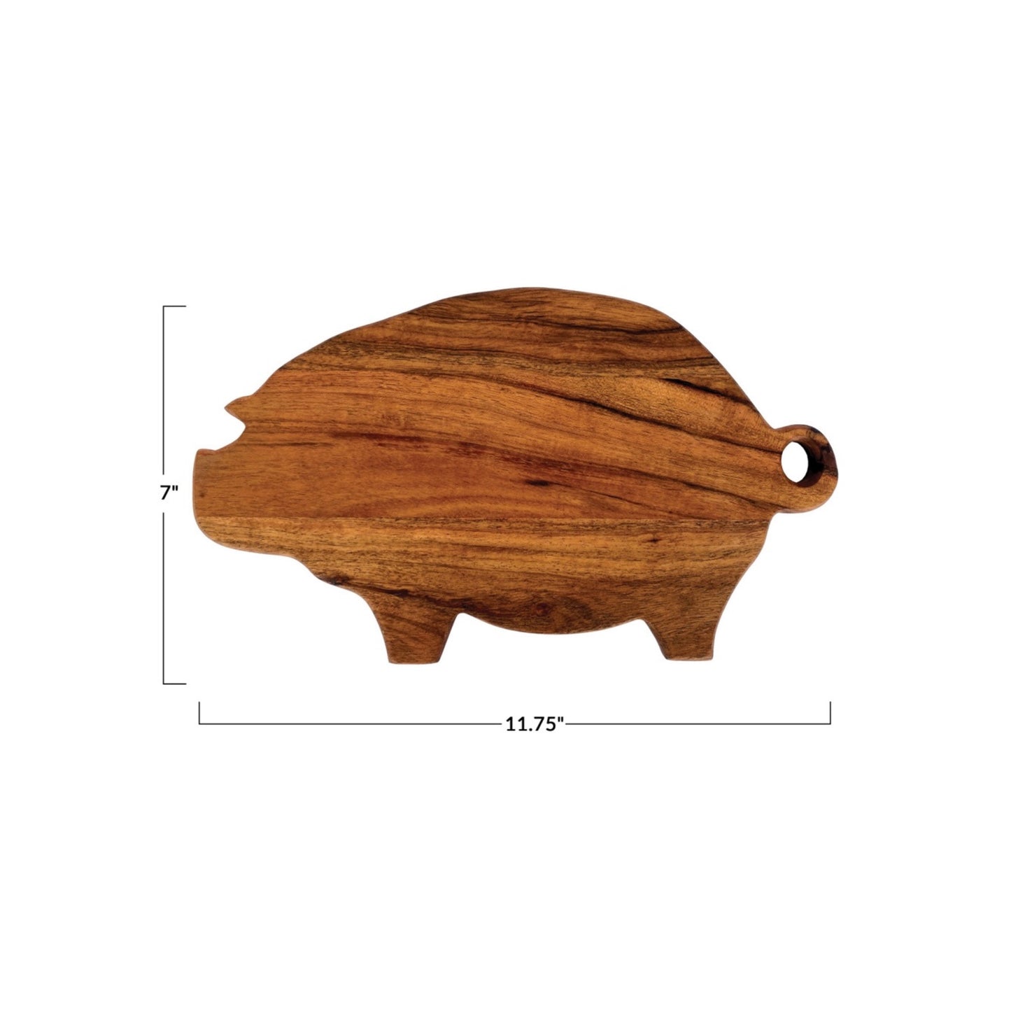 Mango Wood Pig Cutting Board