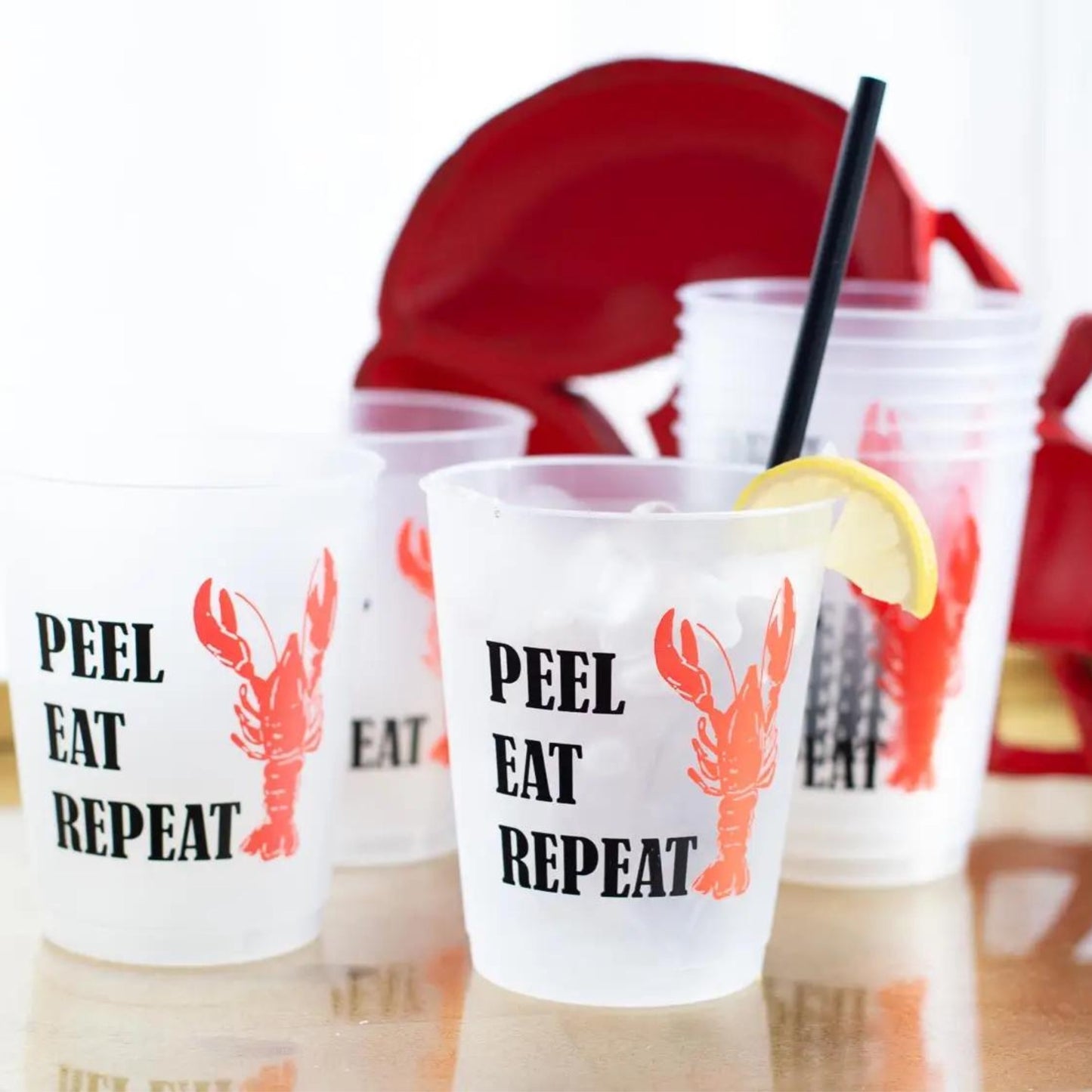 Peel,Eat, Repeat Frost Flex Party Cups