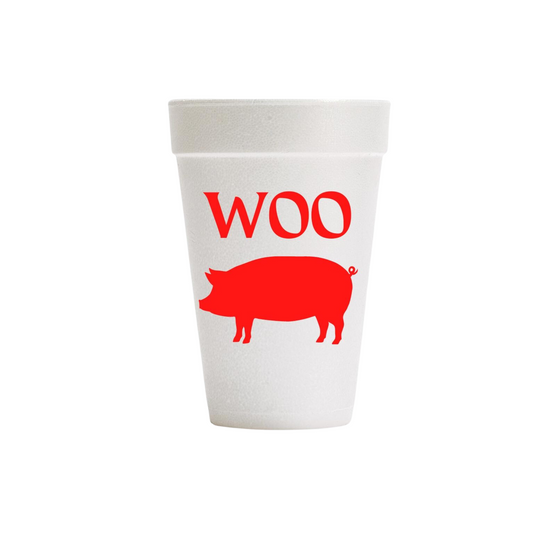 Woo Pig Styrofoam Cups