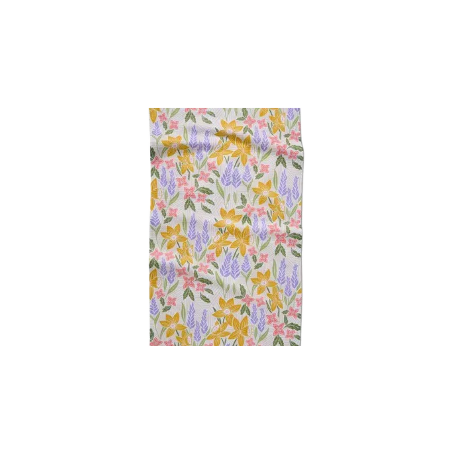 Geometry Daffodil Dreams Tea Towel