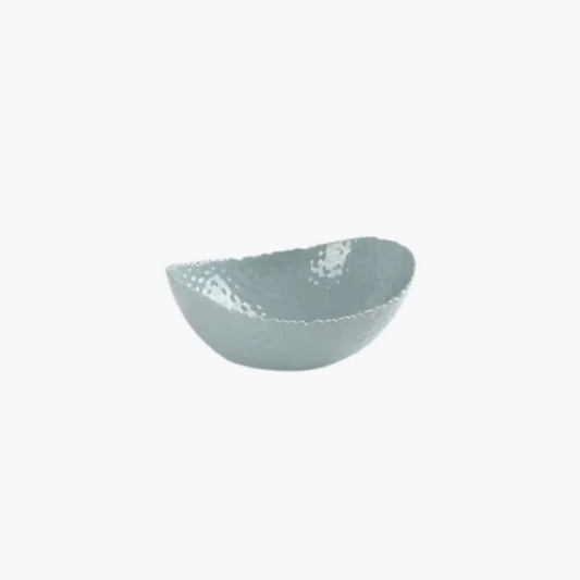 Large Oval Melamine Bowl- Aqua
