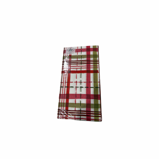 Merry Berry Plaid Christmas Paper Guest Towels