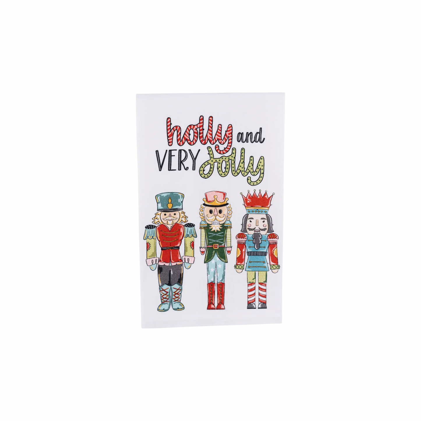 Holly Jolly Nutcracker Tea Towel