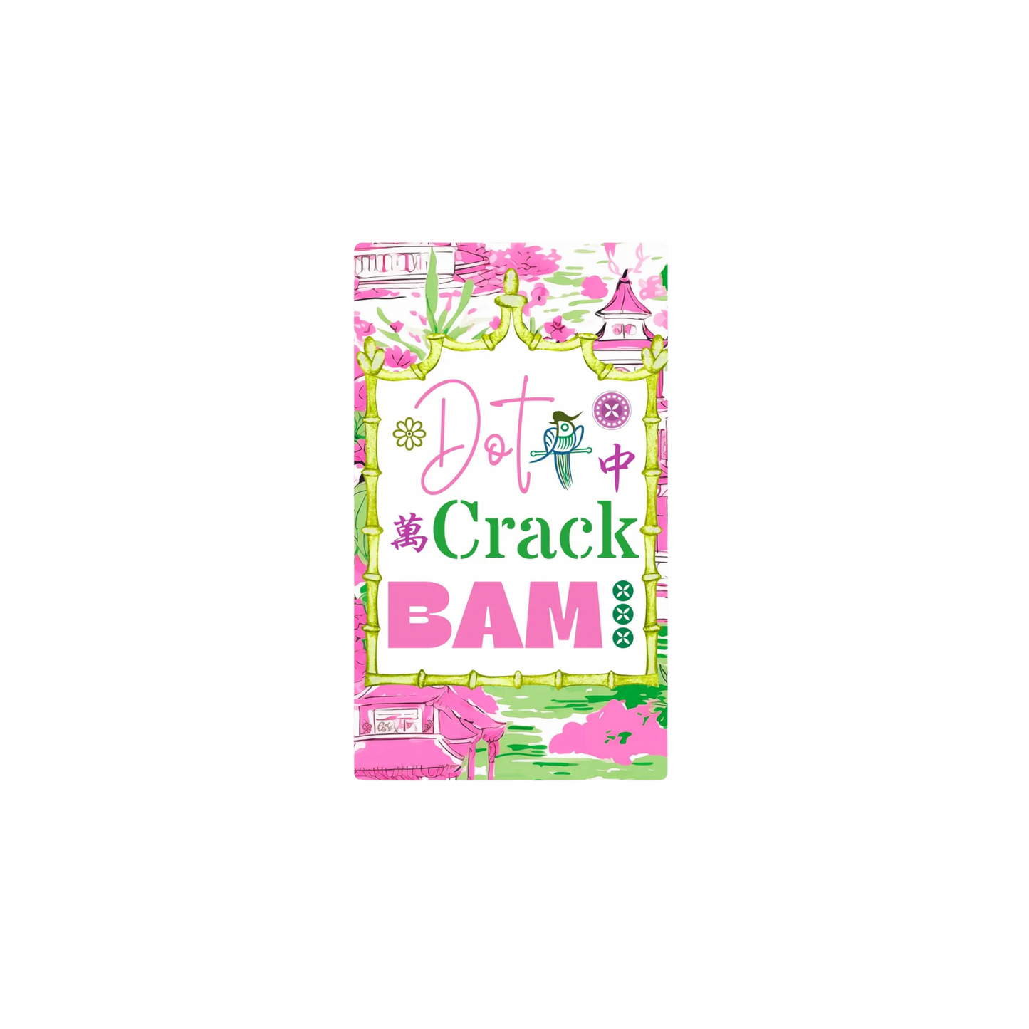Dot Crack Bam Mahjong Guest Towel