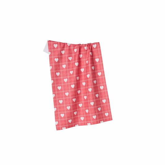Geometry Kind Spirit Red Tea Towel