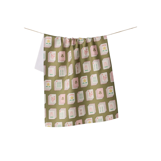 Geometry Flower Tiles Tea Towel