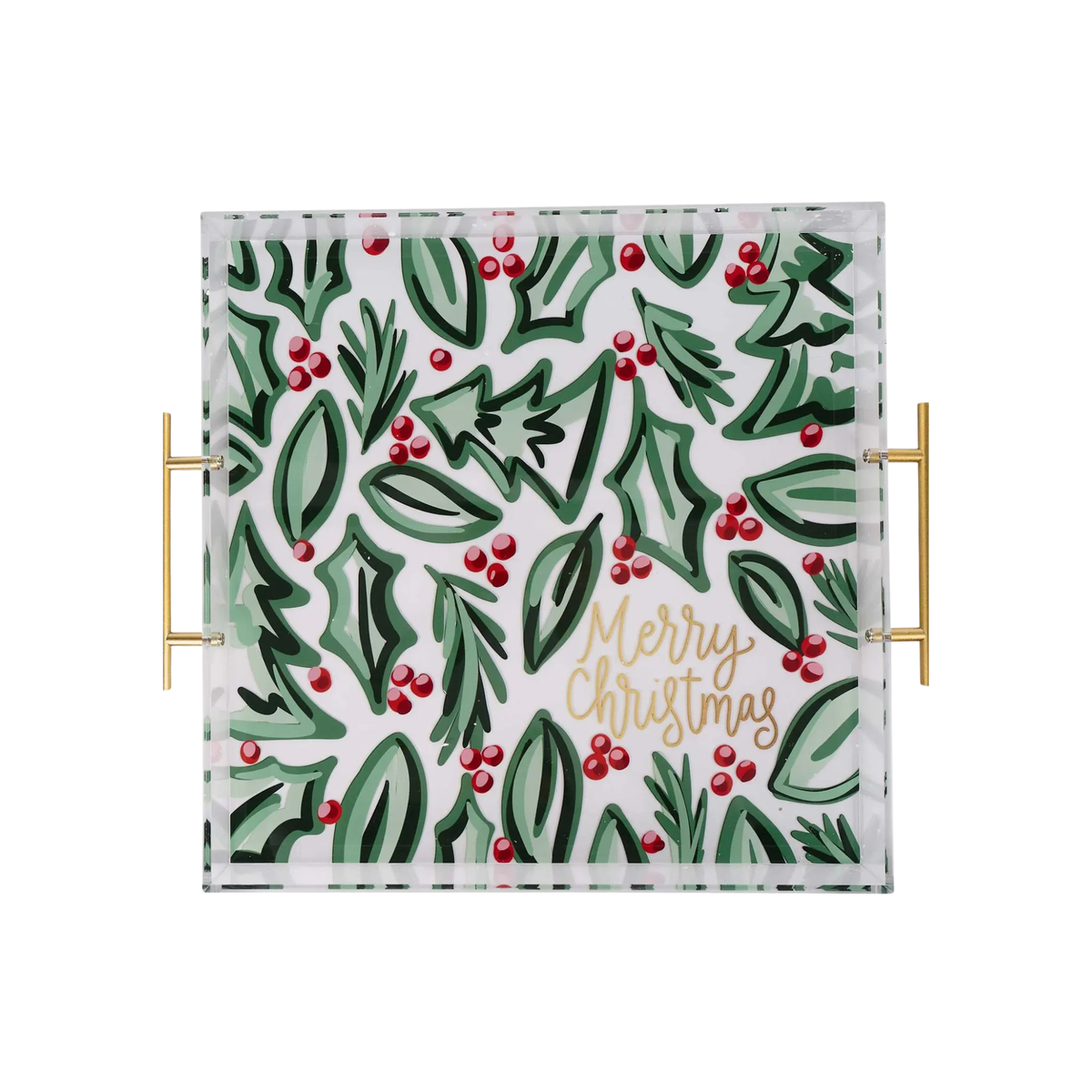 Merry Christmas Acrylic Tray