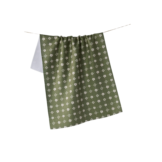 Geometry Green Gables Tea Towel