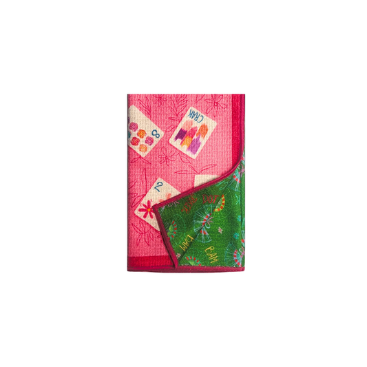 Bonjour Mahjong Double-Sided Tea Towel