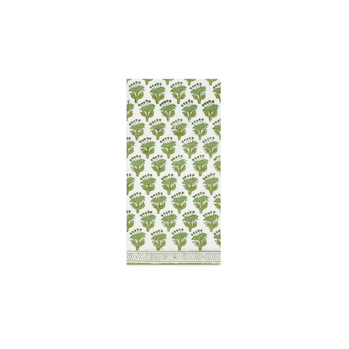 Floral Green Guest Towels