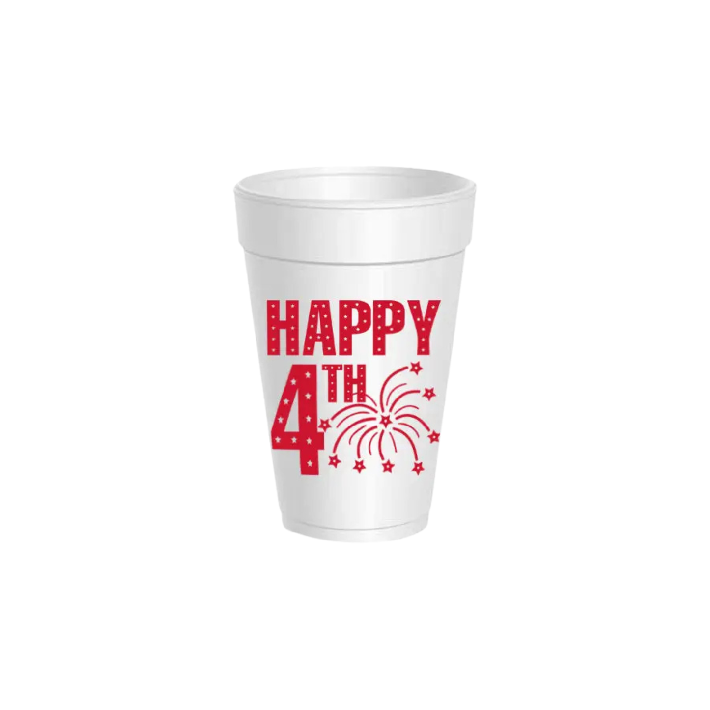 Happy 4th Styrofoam Cups