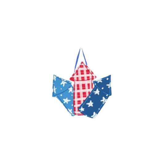 Patriotic Fireworks Door Hanger