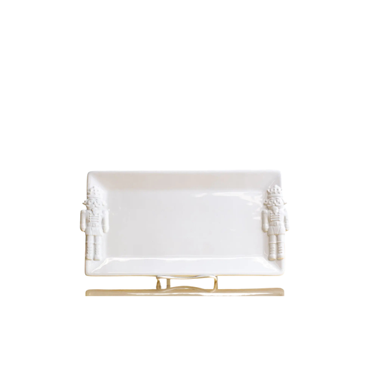 Nutcracker Embossed Rectangular Platter