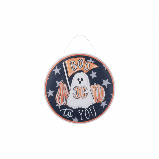 Boo Ghost/ Santa  Burlee Door Hanger