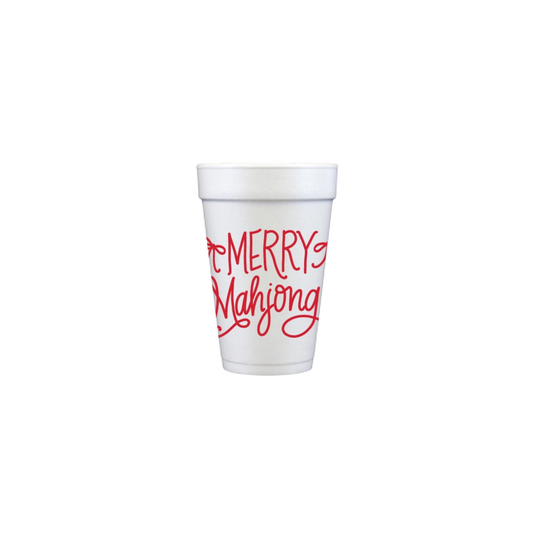 Merry Mahjong Styrofoam Cups