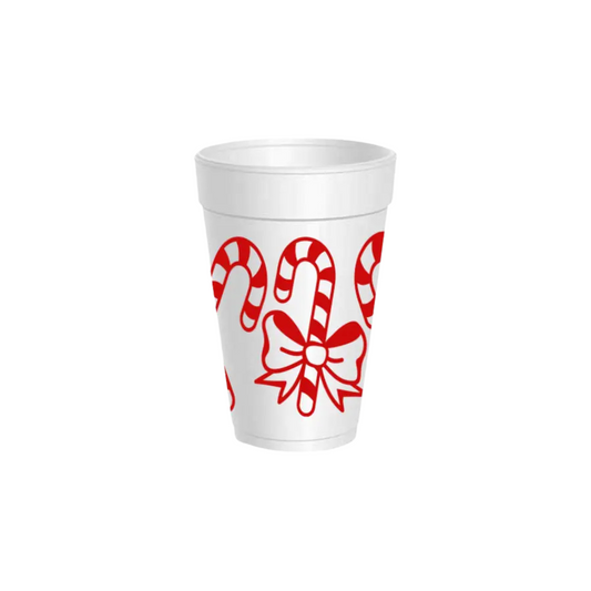 Candy Cane Wrap Styrofoam Cups