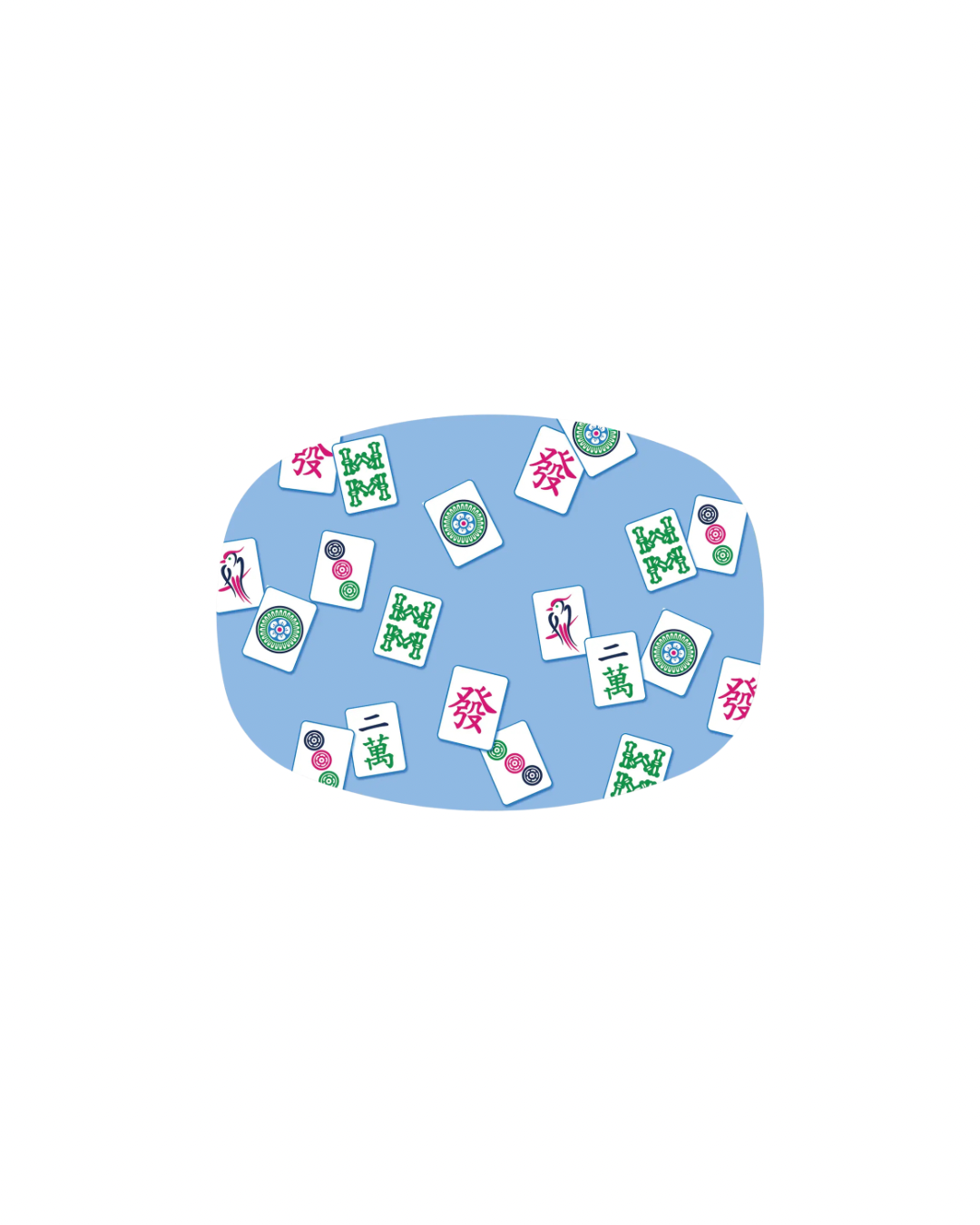 Mahjong Tiles Serving Platter