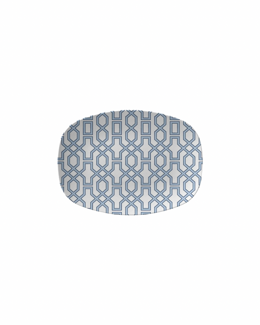 Blue Trellis Serving Platter