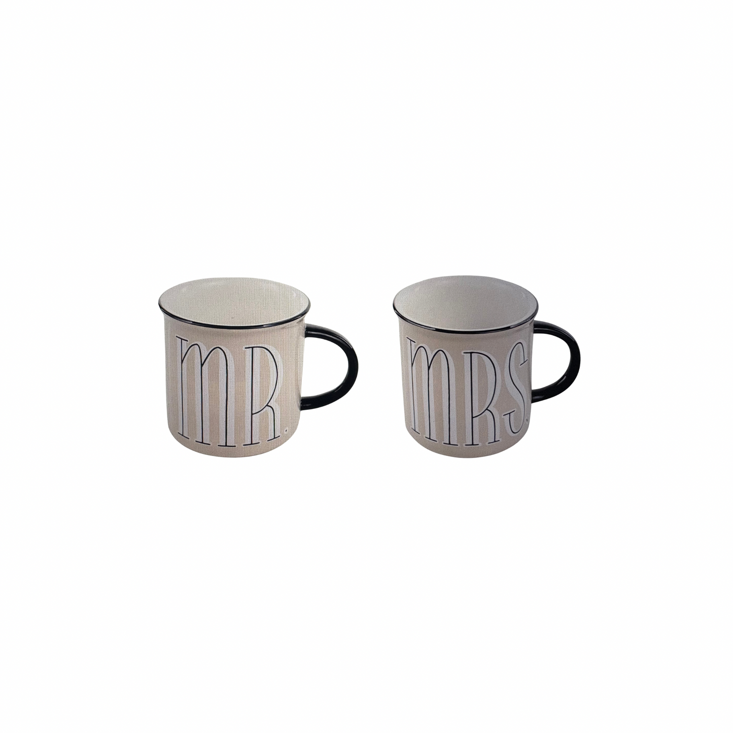 Neutral Mr. And Mrs. Campfire Mugs (set of 2)