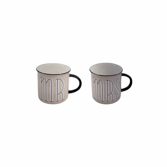 Neutral Mr. And Mrs. Campfire Mugs (set of 2)