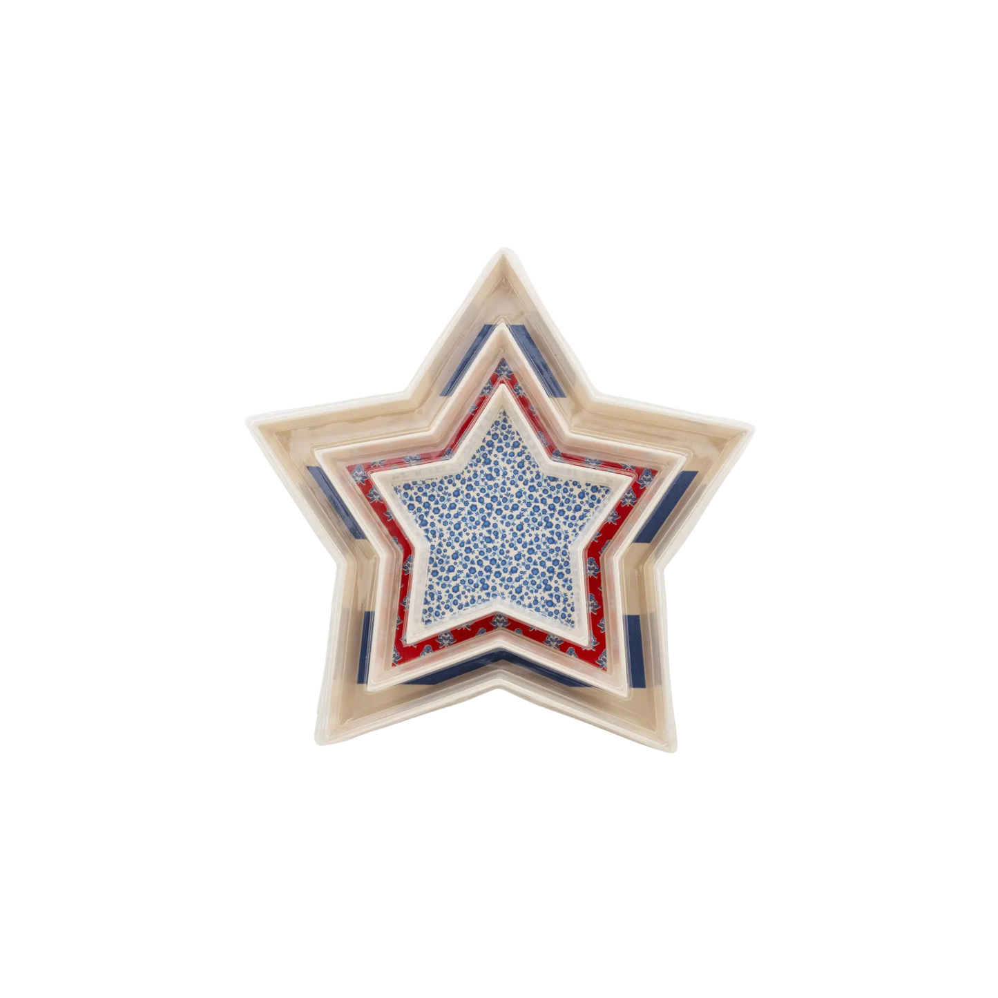 Stacking Stars Bamboo Tray Set (Set of 3)