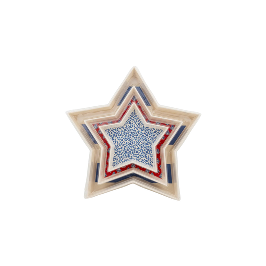 Stacking Stars Bamboo Tray Set (Set of 3)