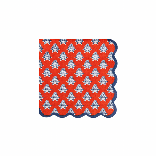 Floral Paper Cocktail Napkin