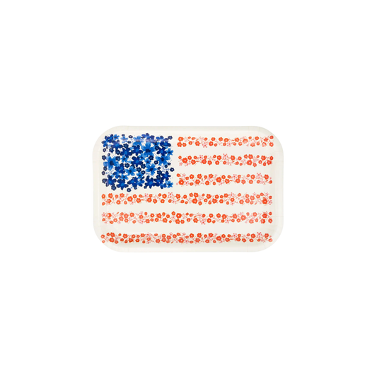 Floral Flag Plate