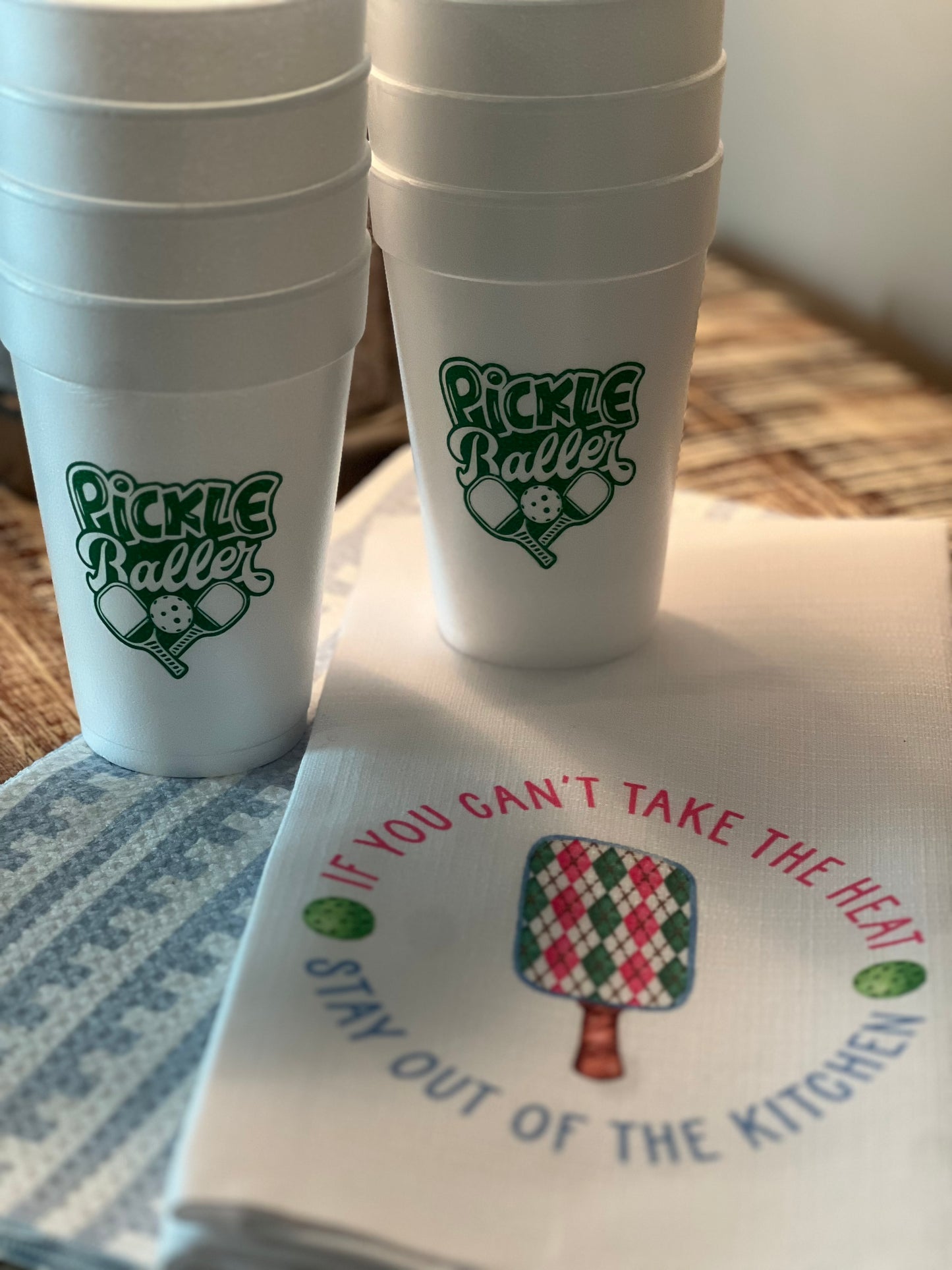 Pickle Baller Styrofoam Cups
