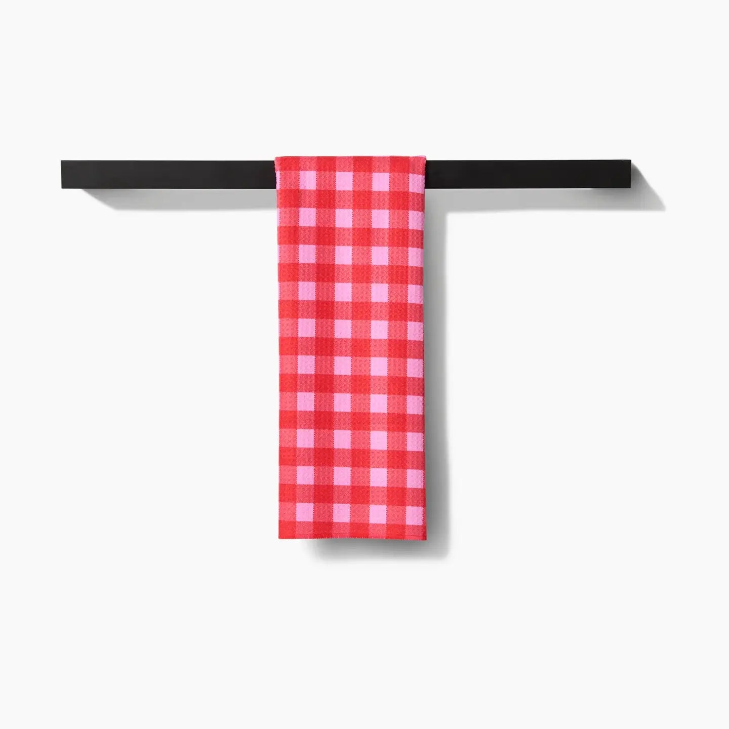 Geometry Cherry Gingham Tea Towel