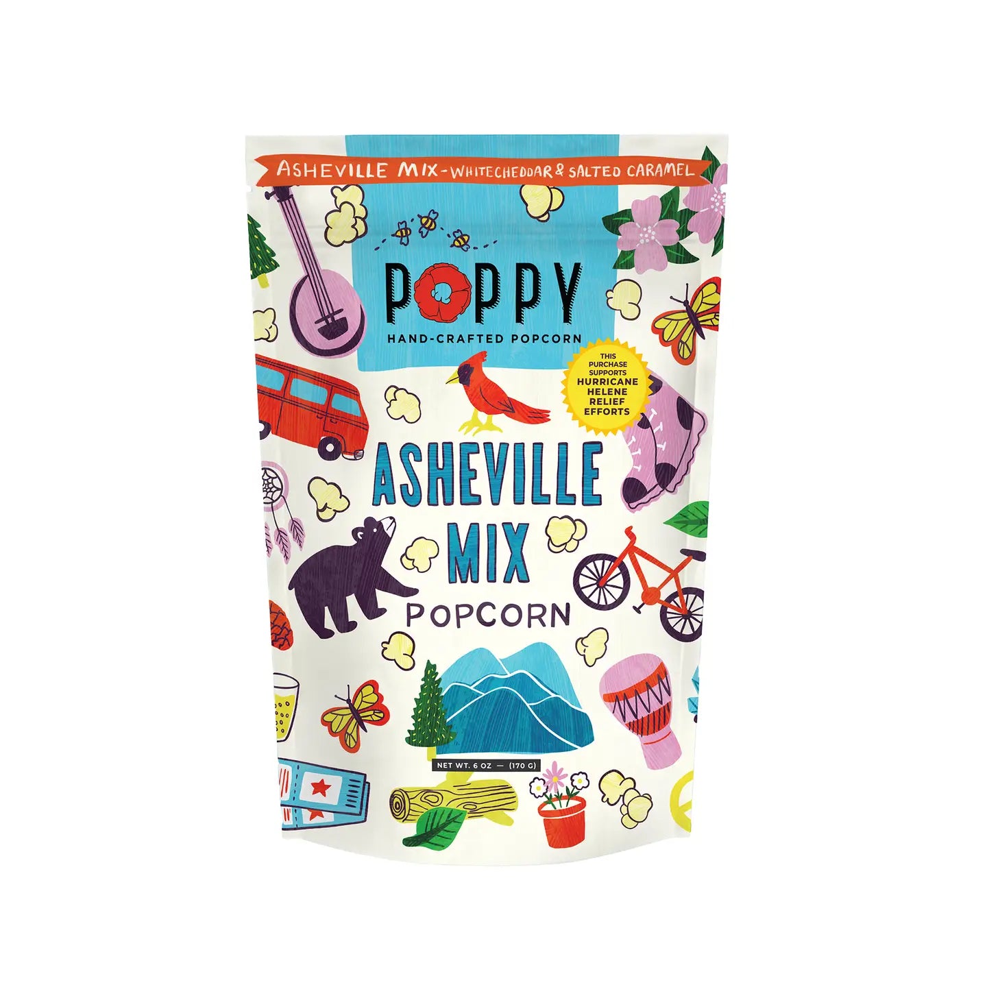 Poppy Popcorn Asheville Mix Artist Bag