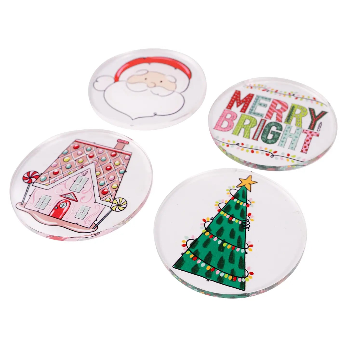 Merry and Bright Coaster Set- Set of 4