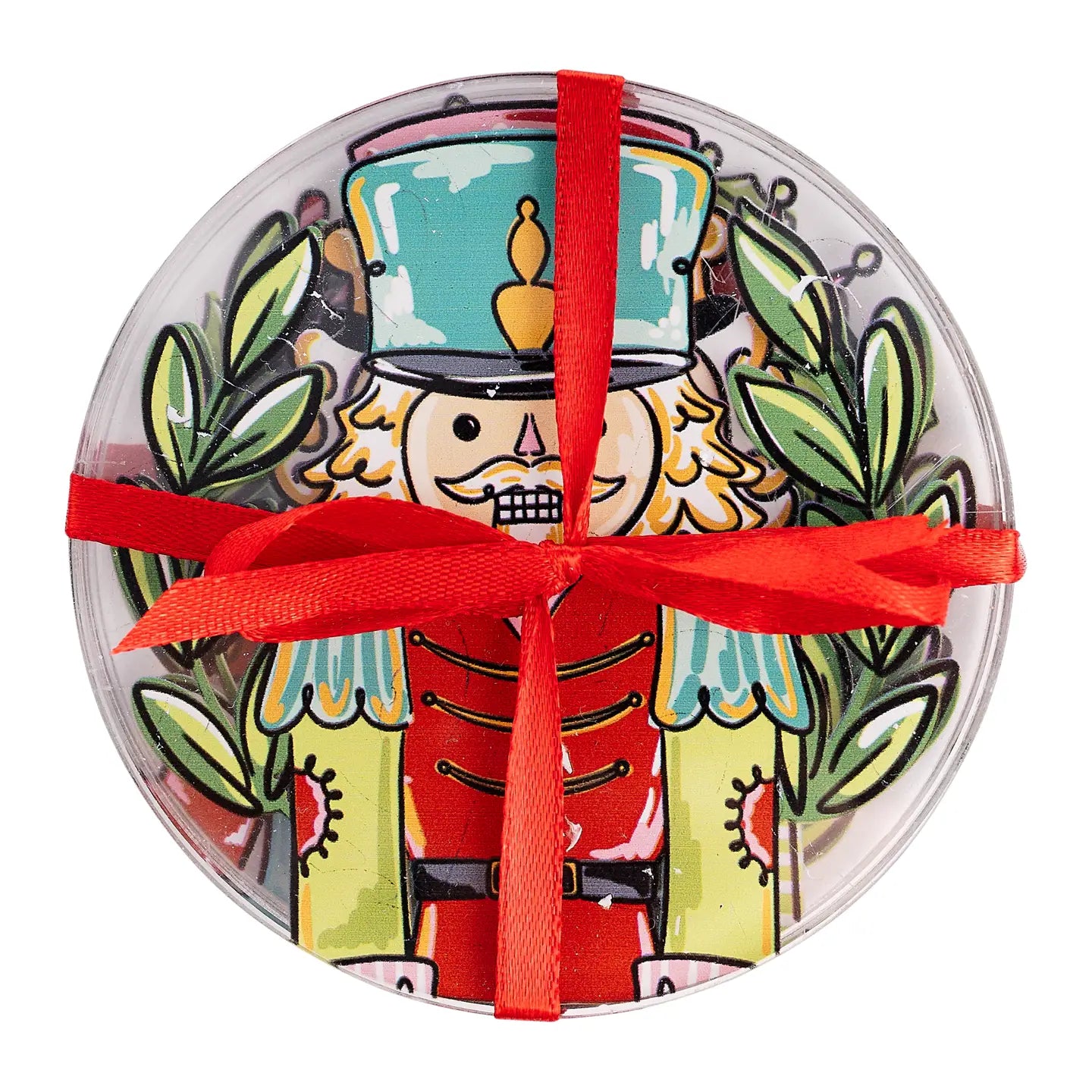 Holly Jolly Nutcracker Coaster Set