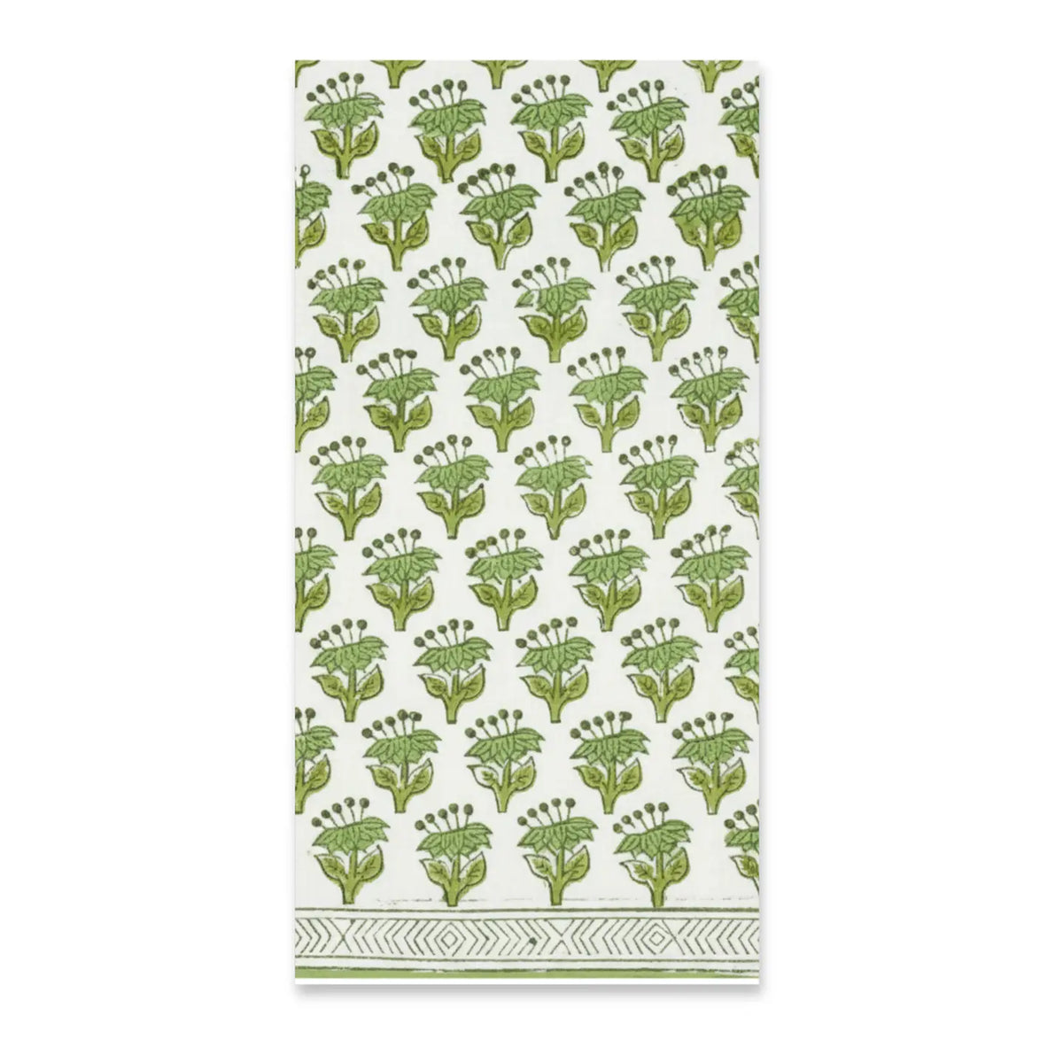 Floral Green Guest Towels