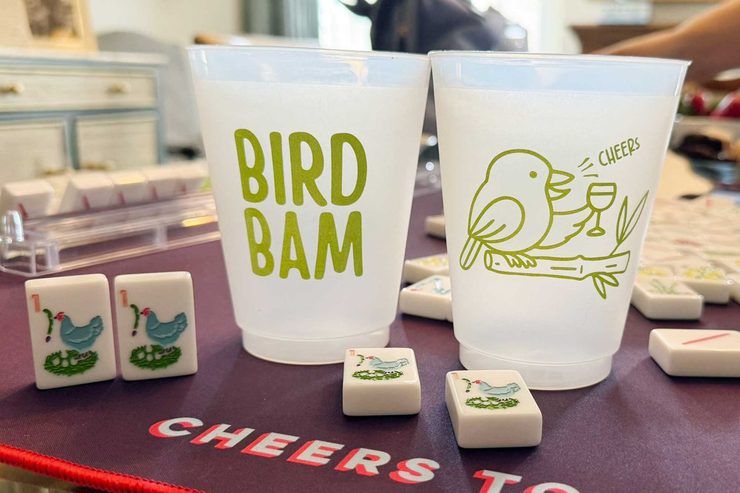 Bird Bam Cheers Frosted Cups
