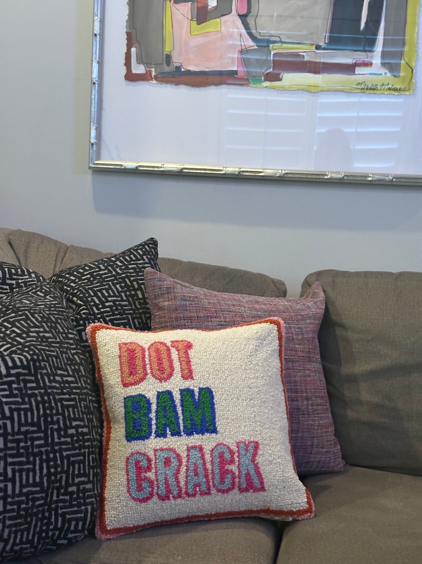 Dot Bam Crack Mahjong Pillow