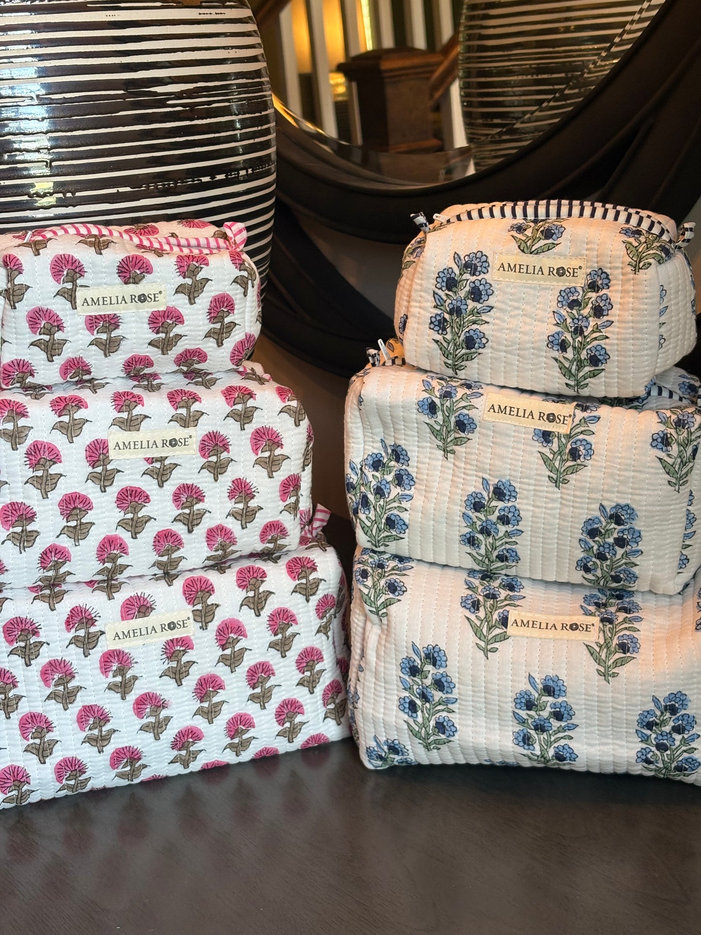 Hydrangea Make Up Bags
