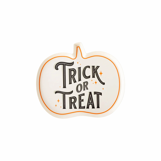 Trick or Treat Shaped Bamboo Plate