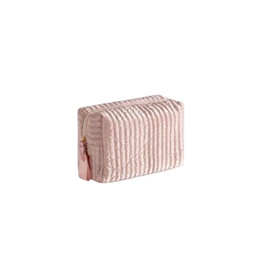 Logan Large Boxy Cosmetic Pouch- Rose