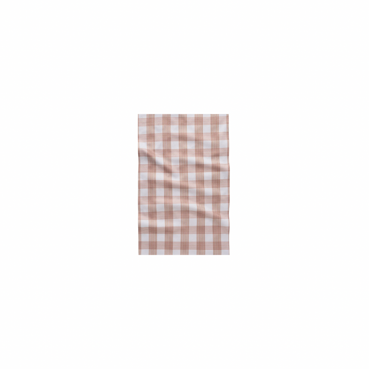 Geometry Vintage Gingham Natural Tea Towel