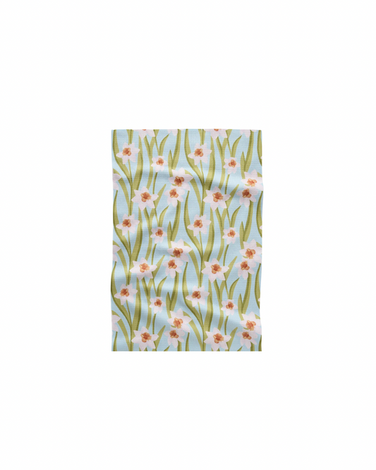 Geometry Daffodil Sky Tea Towel