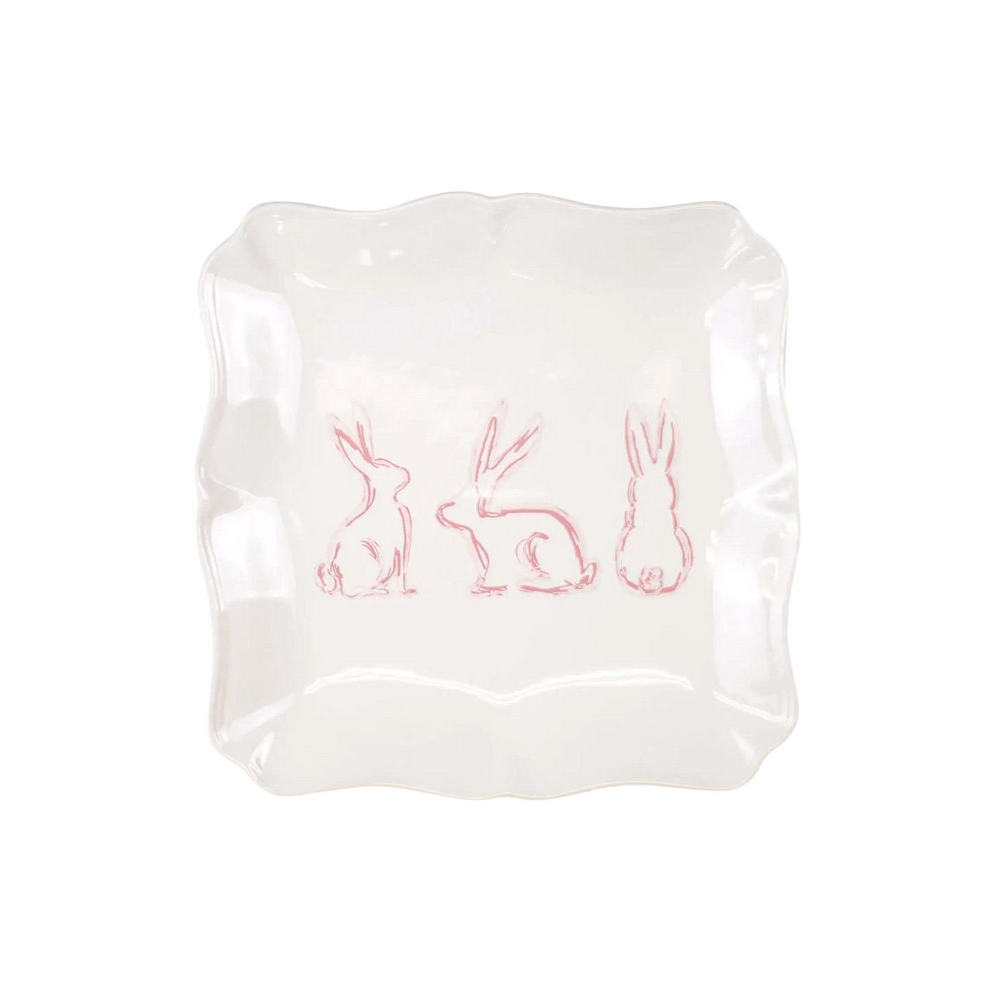Lily Belle Bunny Square Platter