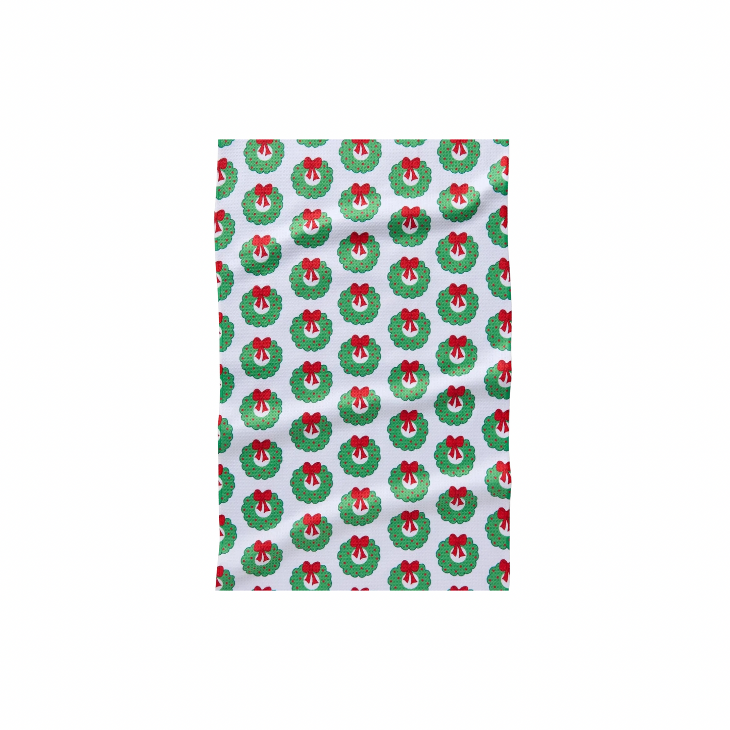 Geometry Wreath Wishes Tea Towel