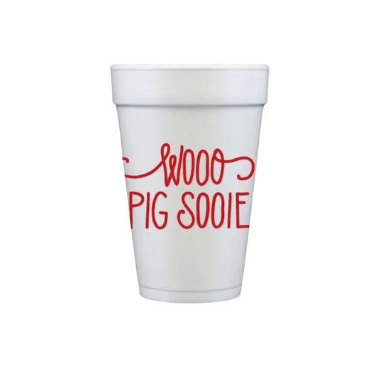 Woo Pig Sooie Styrofoam Cups