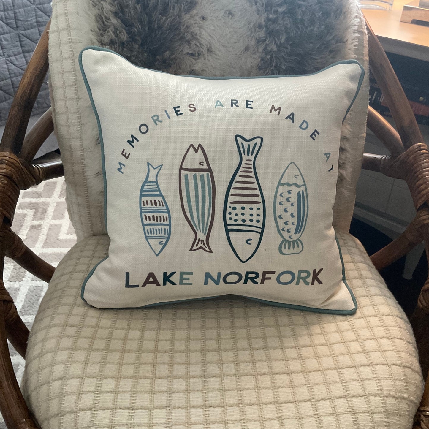 Memories are Made at Lake Norfork Pillow- Custom Pillow